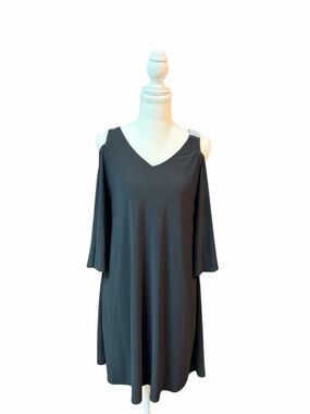 Whimsy Goth Model Off Duty MSK Rhinestone Cold Shoulder Dress Medium